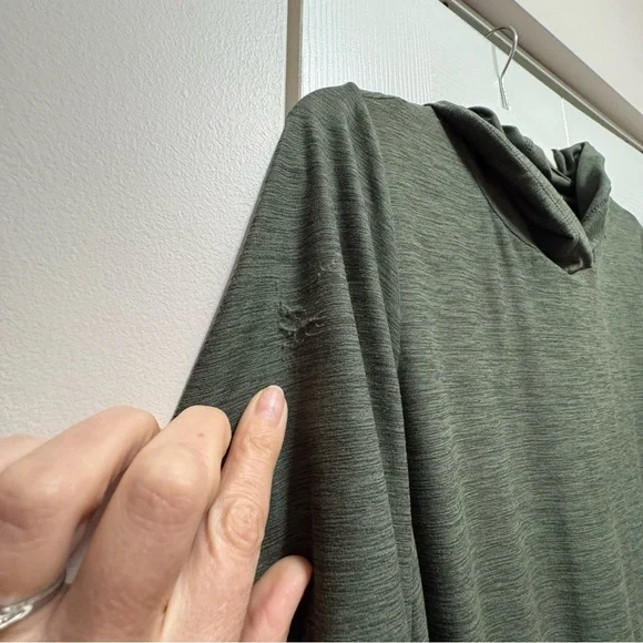 Kyodan Olive Green Hooded Dress Size Small - Picture 6 of 6